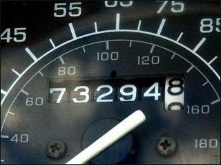 Car Odometer Used to Calculate Mileage Offset