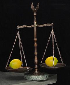 Lemons on the Scales of Justice
