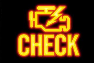 Automobile Check Engine Warning Light